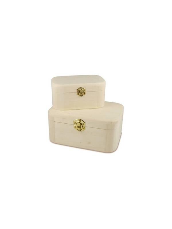Set 2 cutii de lemn Meyco 34602