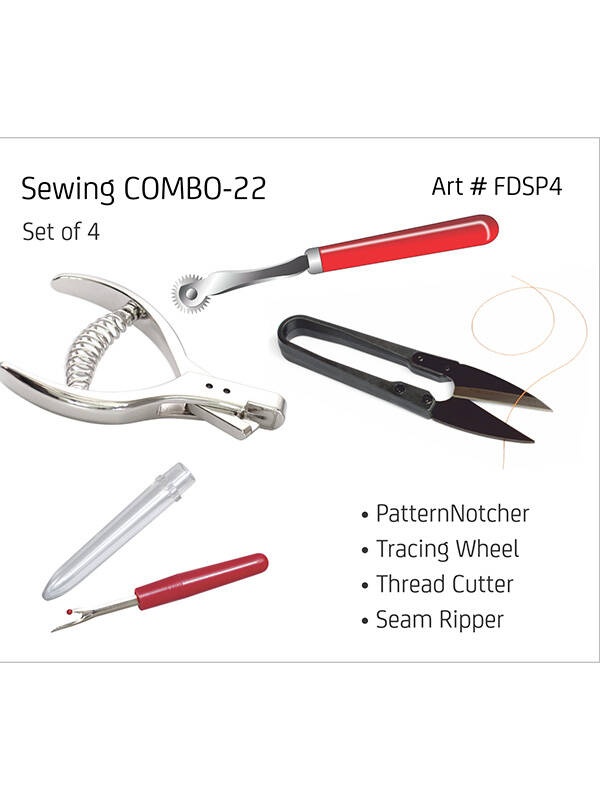 Set 4 instrumente de croitorie Combo 22 Isomars PTST4