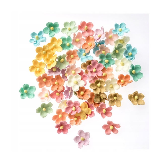 Set 60 Flori De Hartie 2cm Rainbow CEKP-001 Dp Craft