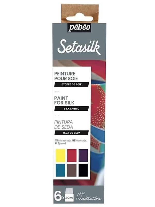 Set 6x20ml culori matase Setasilk initia Pebeo 756485