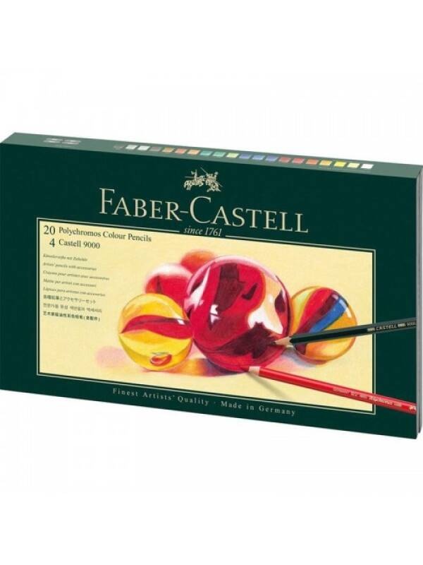 Set creioane colorate Mixed Media Polychromos Faber Castell 210051