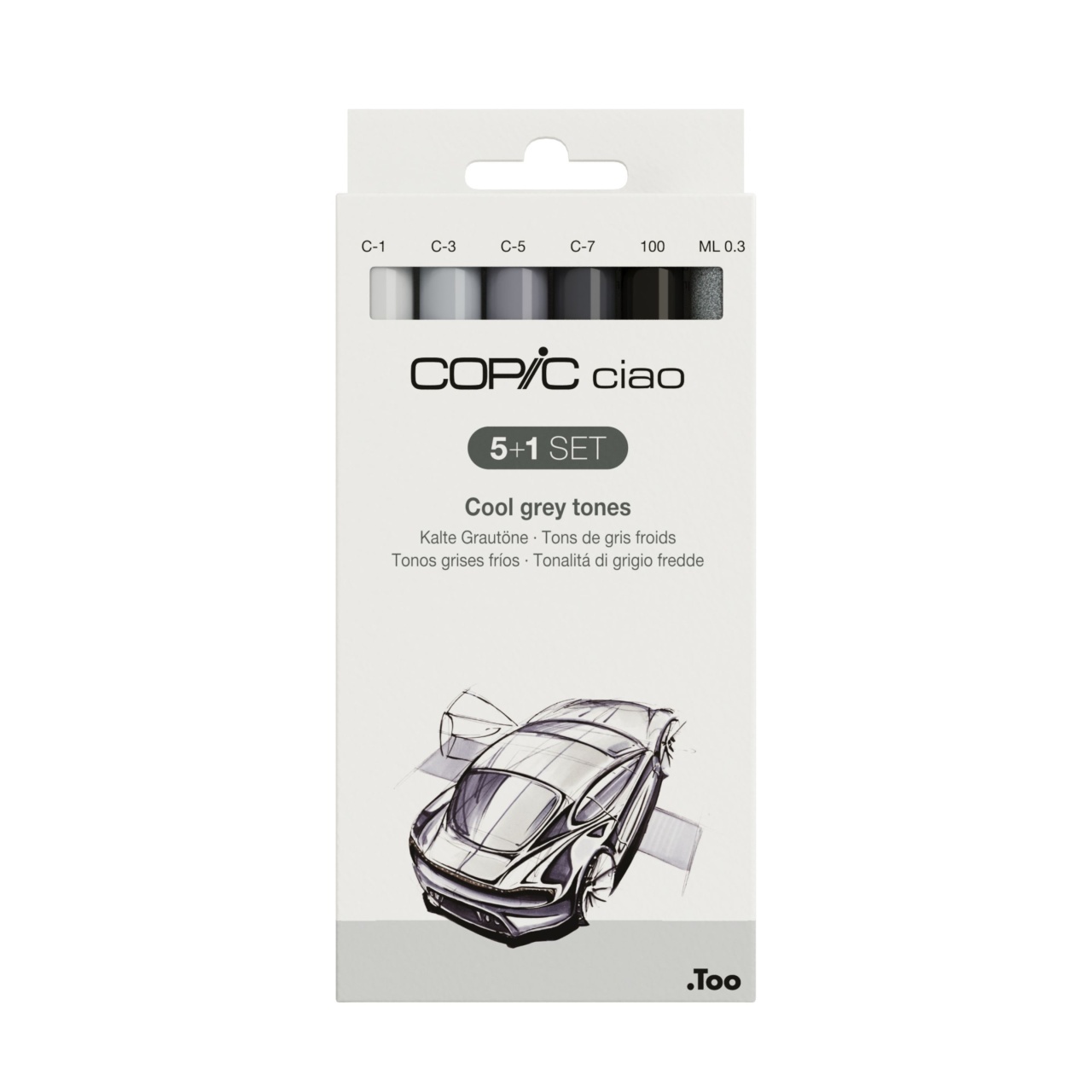 Set Markere 5+1 Markere Copic Ciao Cool Gray Tones 22075554