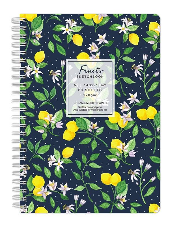 Sketchbook fruits 120g 60 file lemons Drasca (Marime: A5)