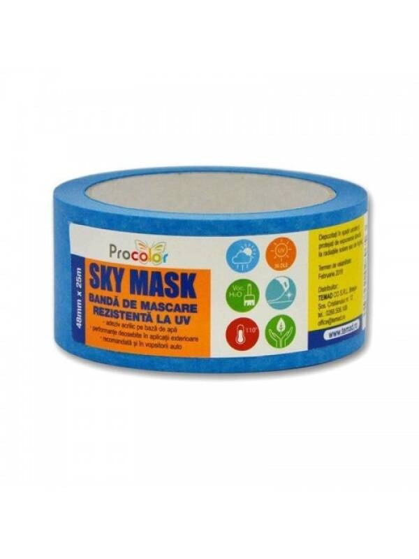Banda de mascare Sky Mask rezistenta la radiatii UV