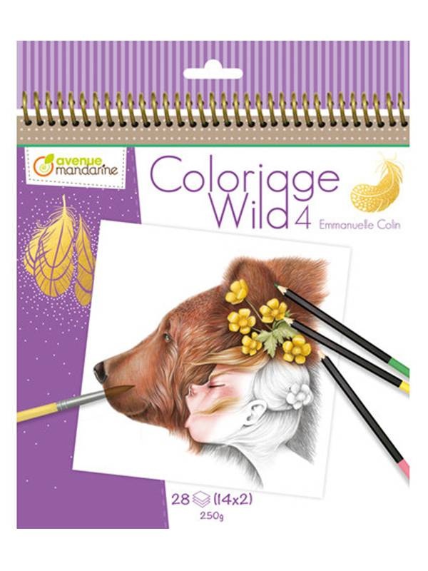 Carte de colorat Wild4 28 file Avenue Mandarine GY093C