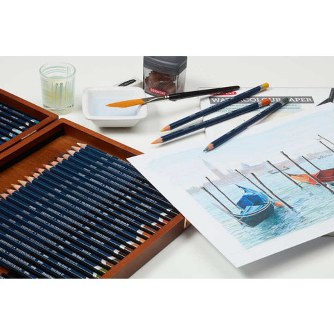Creioane Derwent Watercolour (Culoare: 02 Lemon Cadmium)