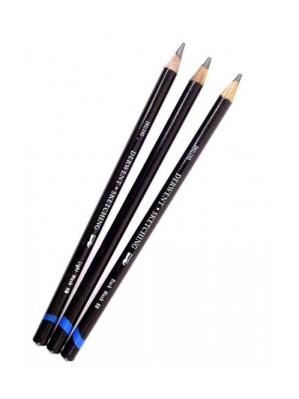 Creioane grafit solubil in apa Derwent Sketching (Culoare: HB 34341)