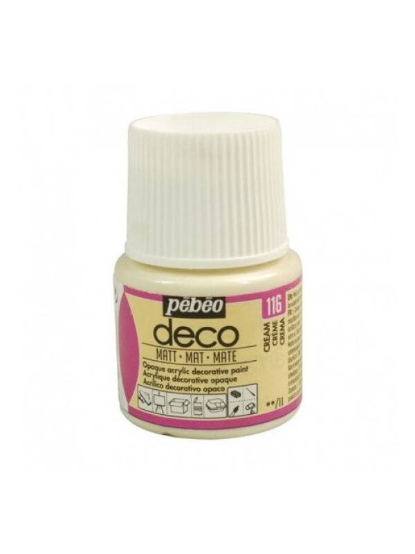 Culori acrilice 45 ml Deco Pebeo (Culoare: white 01)