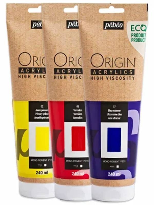 Culori acrilice Origin 240ml Pebeo (Culoare Pebeo Origin: Neutral Grey)