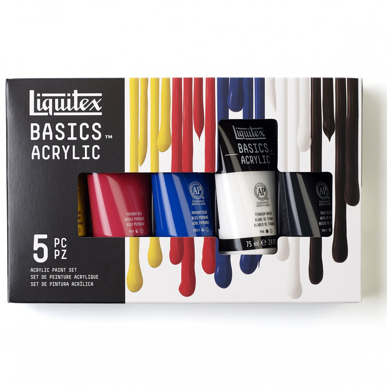 Culori acrilice set 5 x 75 ml Liquitex Basics 3699361