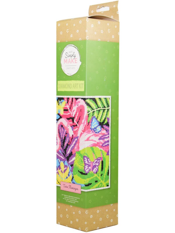 Kit broderie cu strasuri colorate Twin Flamingos DP Craft DSM-105119