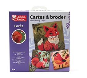 Kit de cusut Graine Creative pentru copii cu personaje din padure 750246