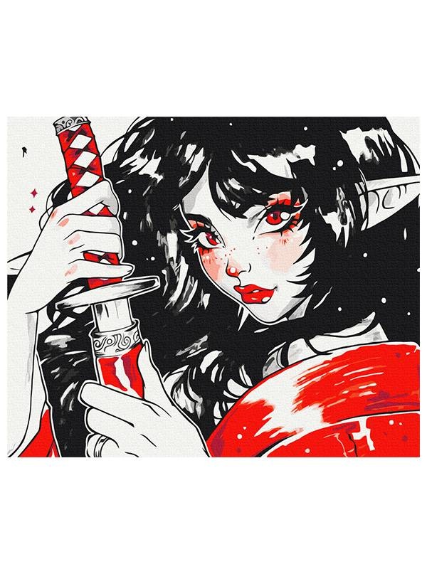 Kit pictura pe numere Red Katana 53904