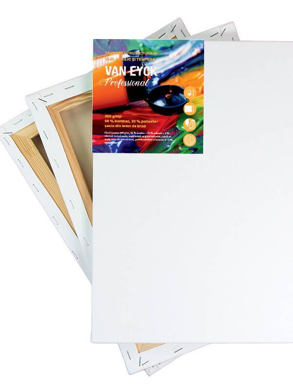 Panza pe sasiu 360 g/mp Van Eyck Professional (Marime: 60 x 60 cm / sasiu 2X4cm)