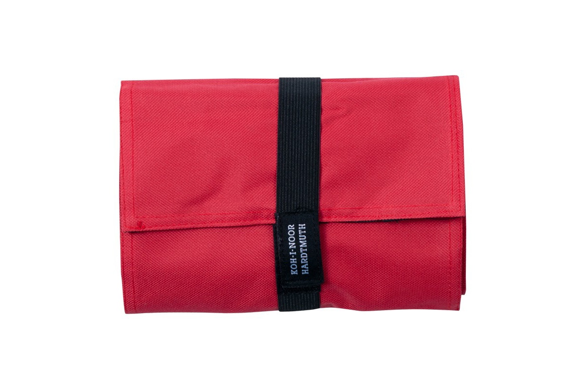 Penar Textil Roll-up 72 compartimente Koh-I-Noor (Culoare Koh-I Noor: Negru KHN K9050-72n)