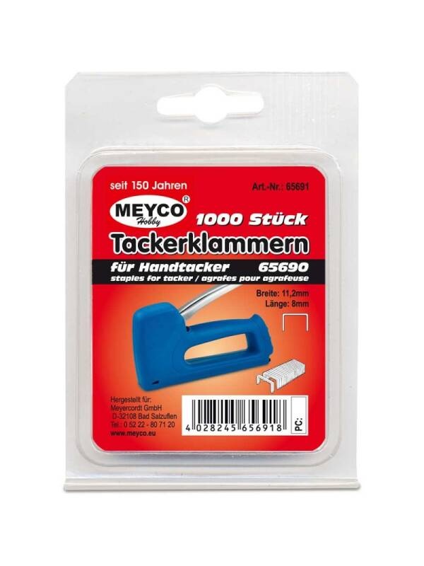 Set 1000 capse pentru lemn Meyco 65691