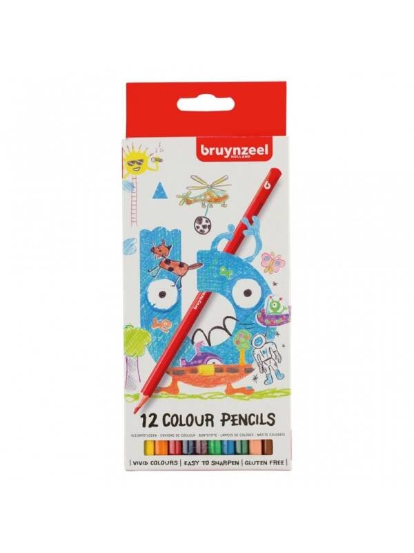 Set 12 creioane colorate Bruynzeel 60112002