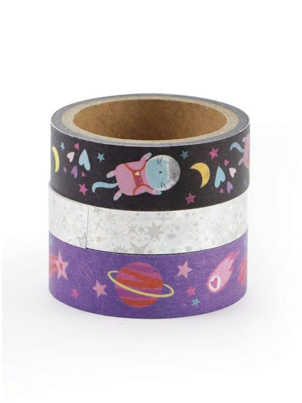Set 3 buc banda adeziva galaxie Graine Creative 470410