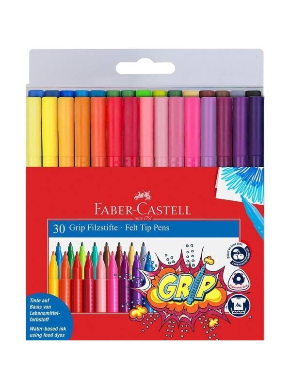 Set 30 carioci Grip Faber Castell 155335