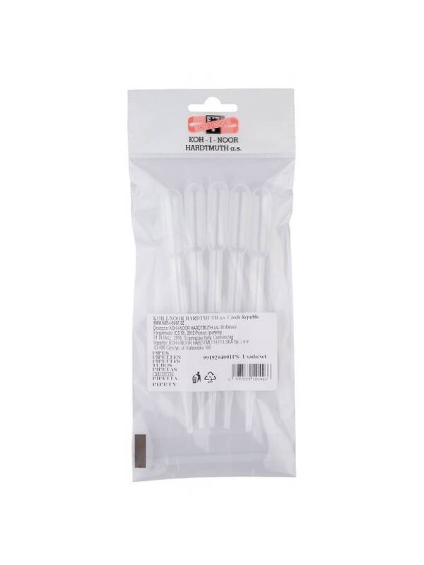 Set 5 pipete din plastic 14.7 cm KOH-I-NOOR 9919-204