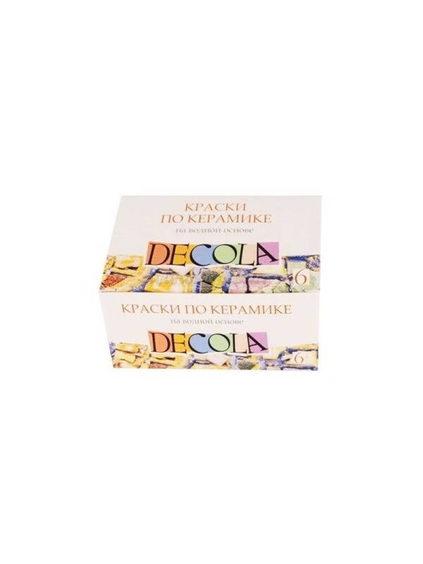Set 6x20ml culori acrilice sticla si ceramica Decola 4041026