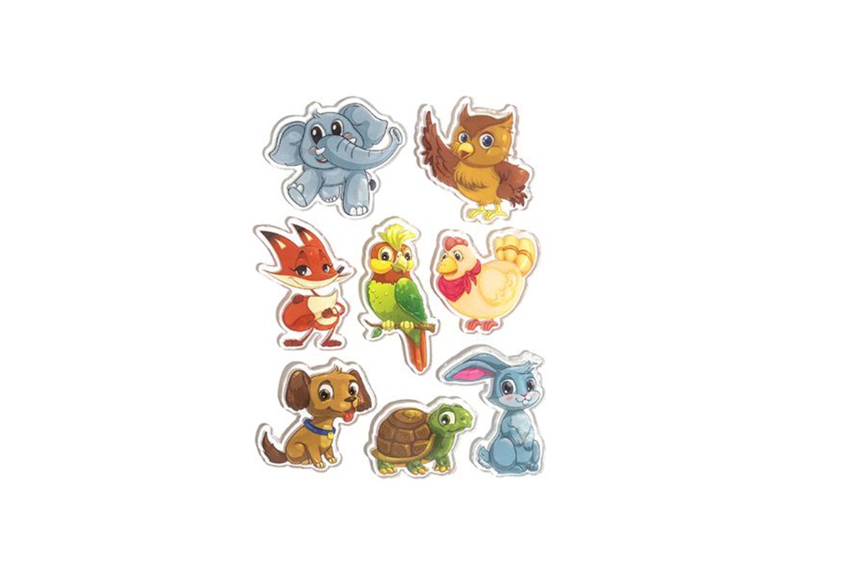 Set 8 Stickere Sweet Animals DPNK-237 Dp Craft