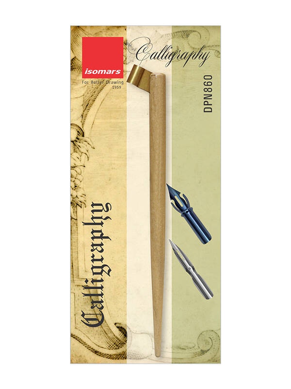 Toc oblic din lemn natur pentru caligrafie Isomars DPN860