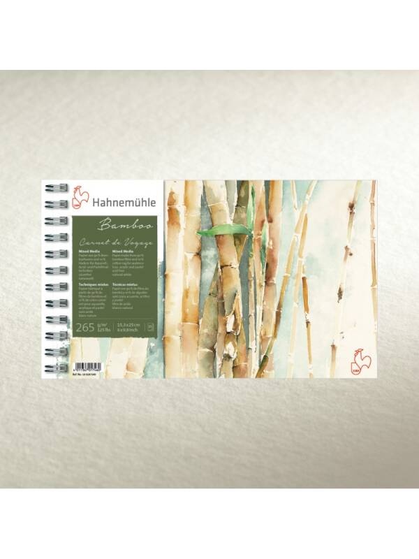 Carnet de voiaj Mixed Media Bamboo 15.3 x 25 cm, 15 file Hahnemuhle 10628549