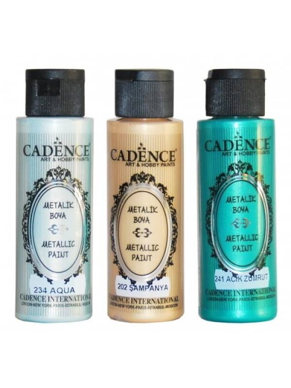 Culori acrilice metalice 70 ml Cadence (Culoare: 232 walnut green)