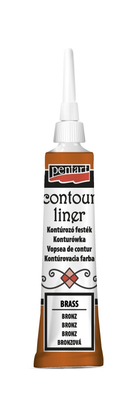 Culori contur 20 ml Pentart (Culoare Pentart: Plumb 3643)