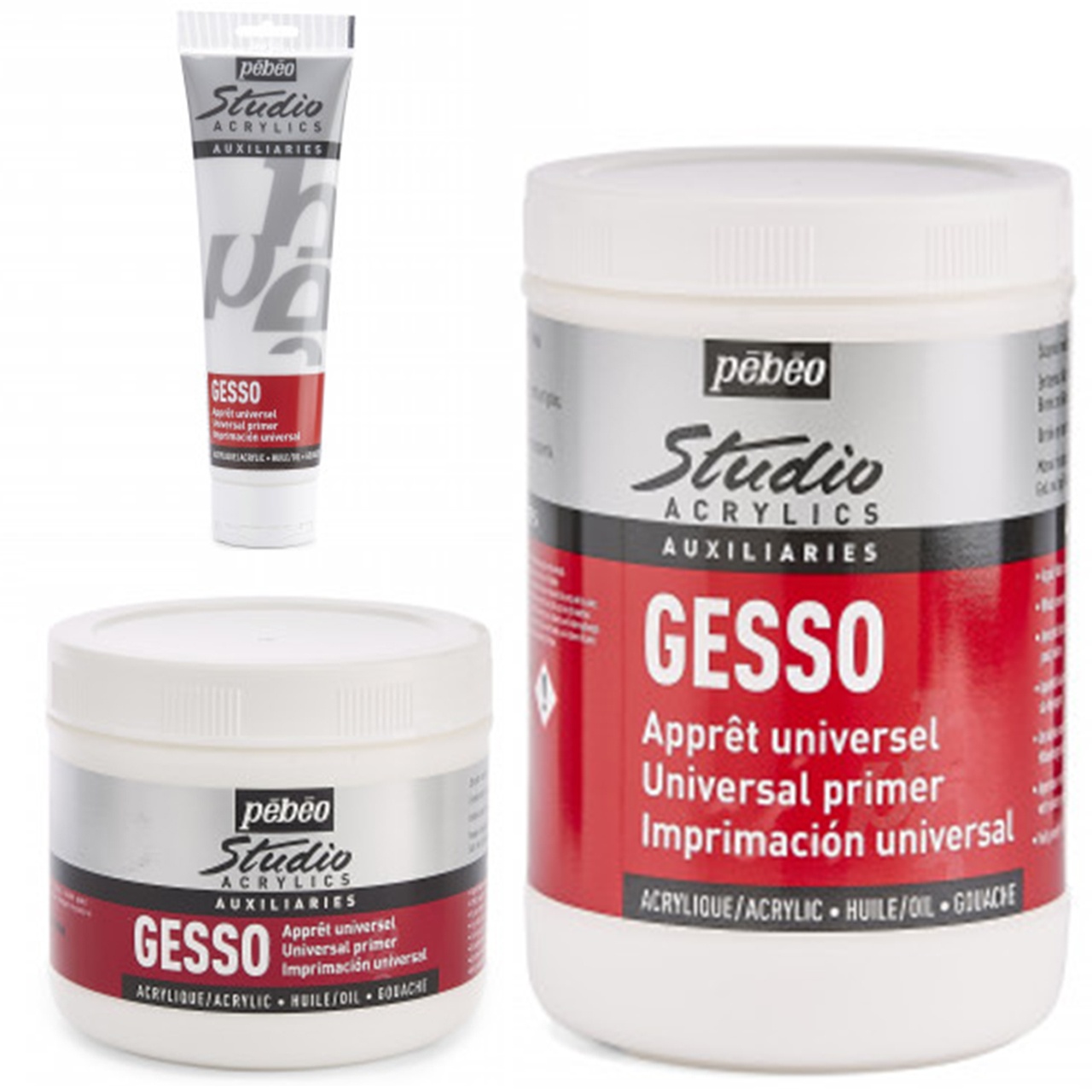Gesso acrilic Studio Pebeo (Gramaj: 1000 ml)