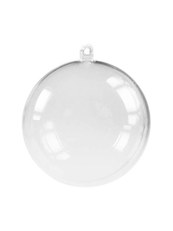 Globuri transparente din plastic din 2 bucati Meyco (Marime: 140 mm)