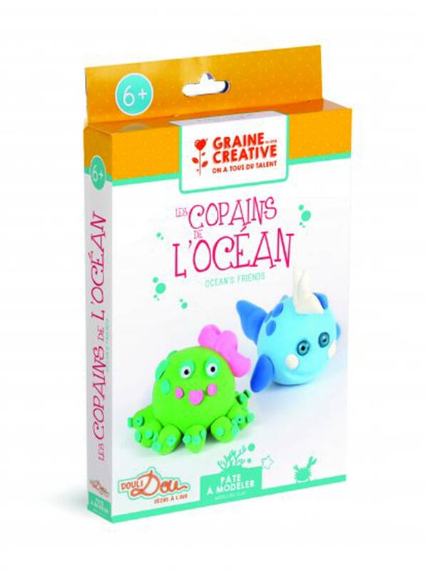 Kit pasta de modelat prietenii din ocean Graine Creative 750110