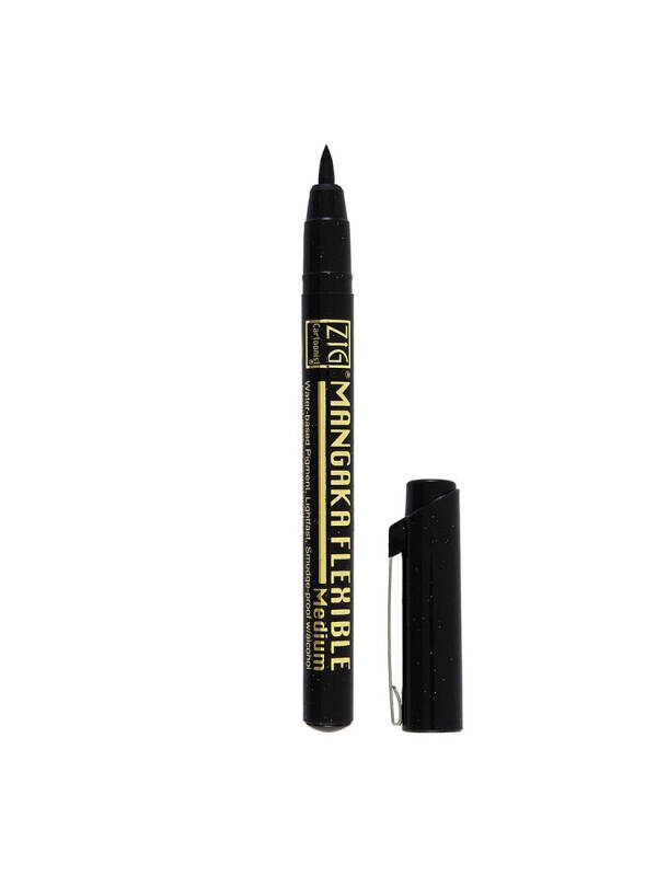 Liner Zig Cartoonist Mangaka Flexible (Marime - Culoare: medium, sepia CNMM-065)