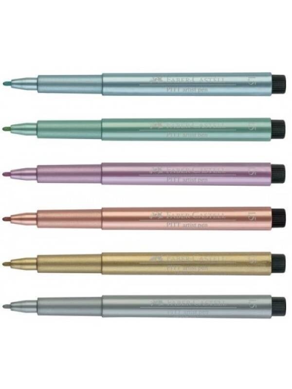 Marker Pitt Artist Pen Metalizat (Culoare: blue metallic 292)