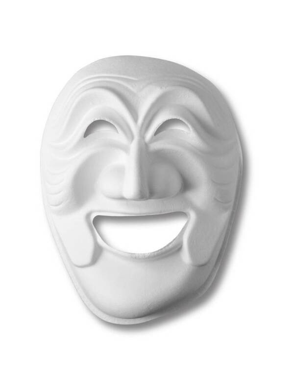 Masca din papier mache Carnaval Meyco 63011