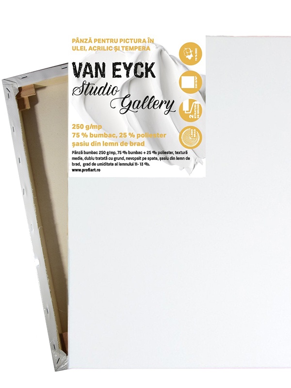 Panza pe sasiu 250g/mp Van Eyck Studio Gallery (Marime: 40x40cm / sasiu 4X2 cm)
