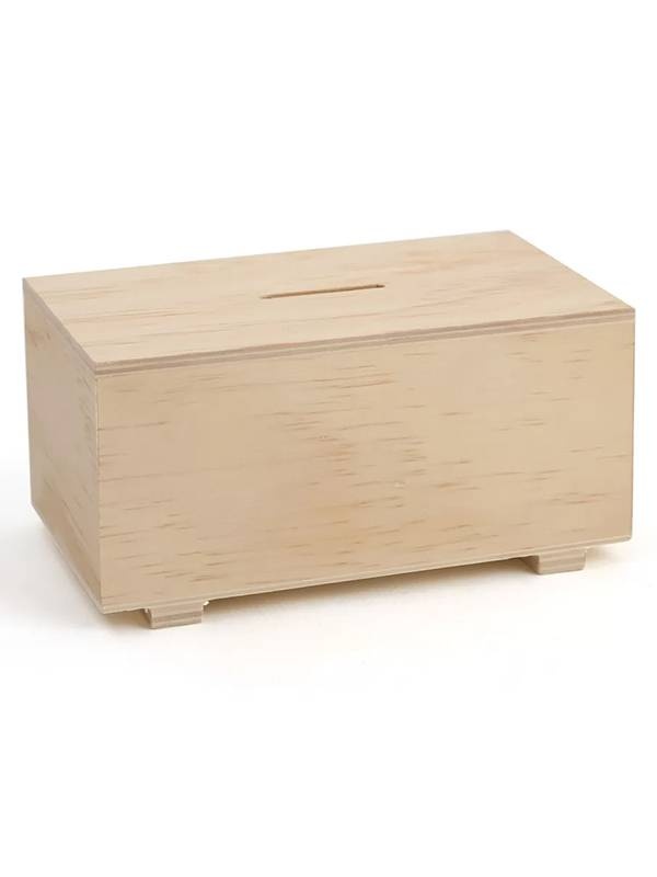 Pusculita lemn dreptunghiulara Graine Creative 100951