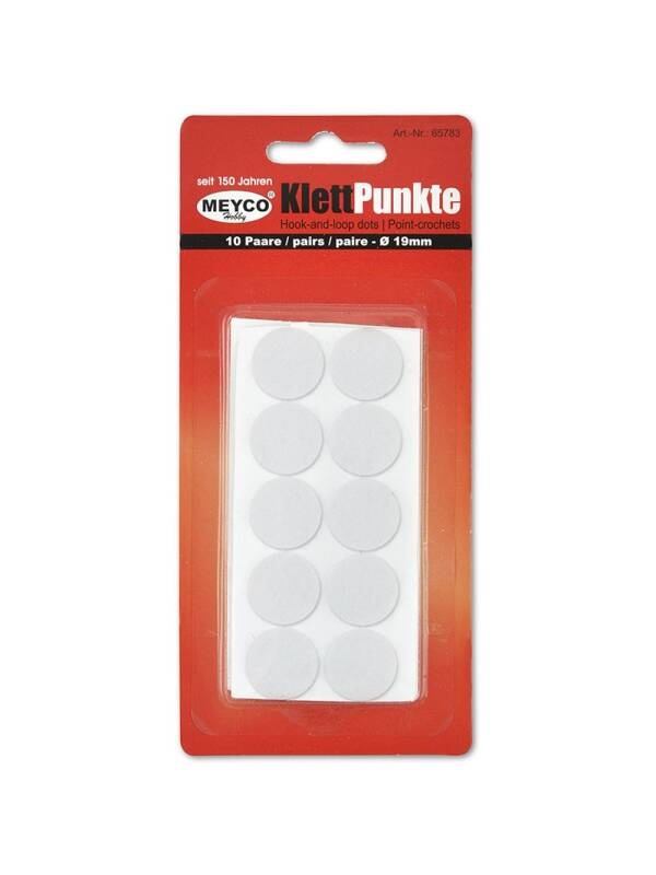 Set 10 discuri autoadezive cu scai 19mm Meyco 65783