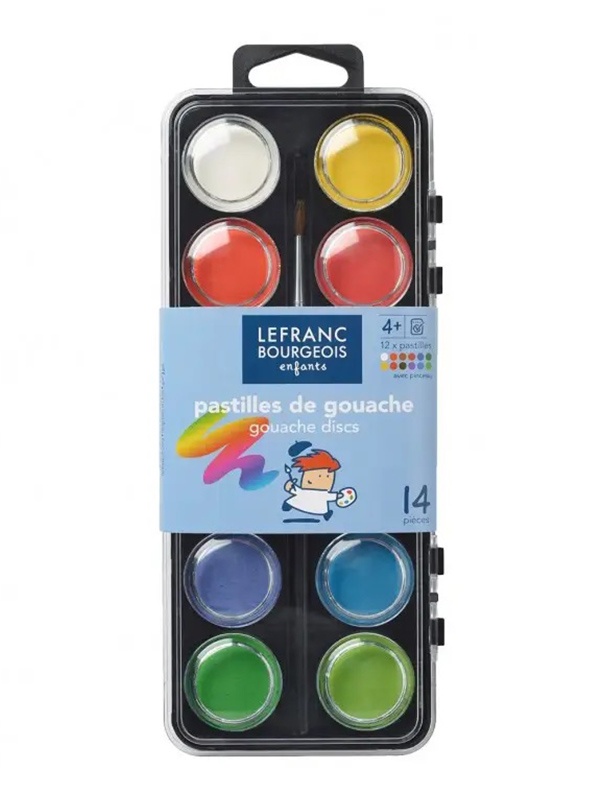 Set 12 culori tempera x 28mm Lefranc & Bourgeois Education 8071520