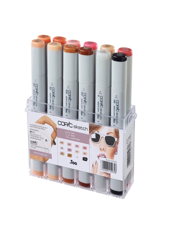 Set 12 Markere Skin Tone Colours Copic Sketch 21075705