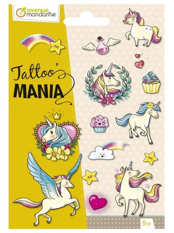 Set 20 tatuaje temporare Unicorni - Avenue Mandarine CC052C
