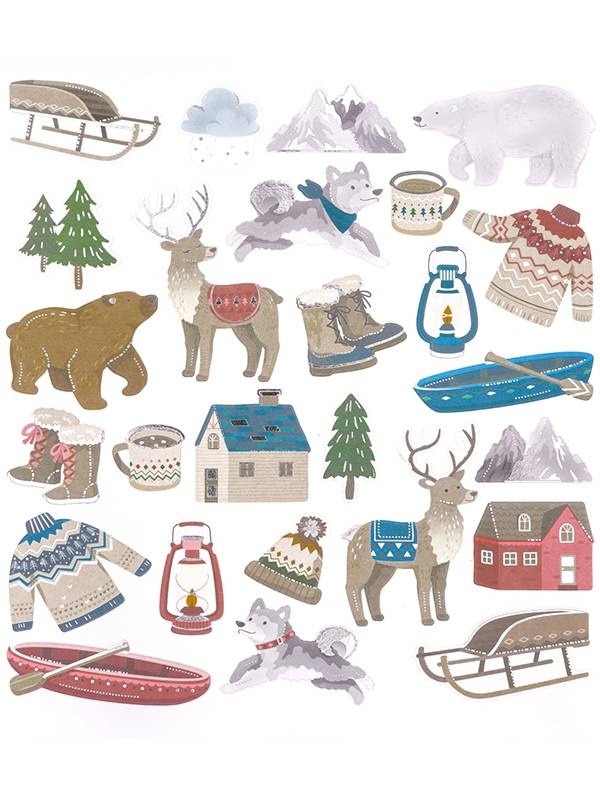 Set 26 abtipilduri - Iarna Dp-Craft DPNK-144