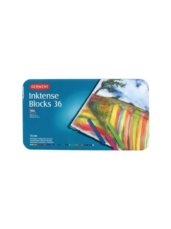 Set 36 pasteluri patrate Inktense Derwent 2301979
