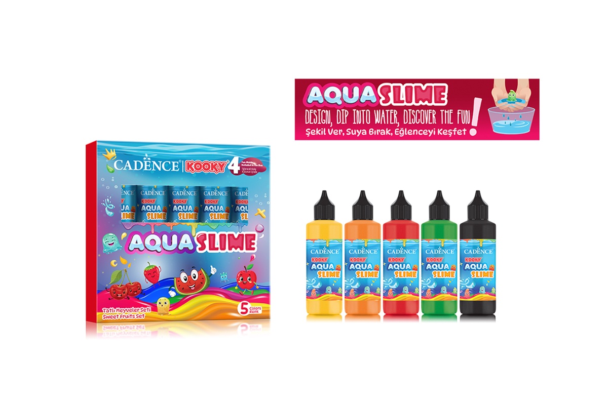 Set 5x90ml Aqua Slime Fructe Cadence