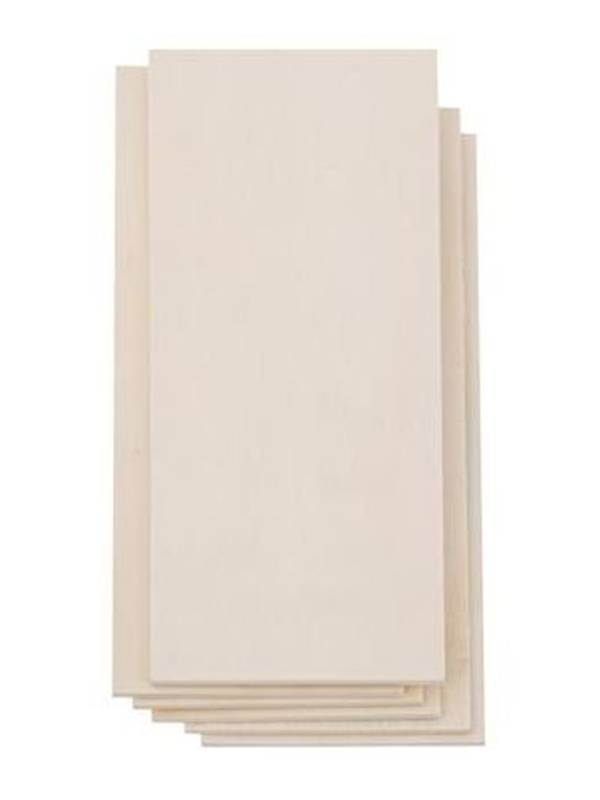 Set 6 ornamente lemn dreptunghi 18x7x0,4cm Dp Craft dpdn-175