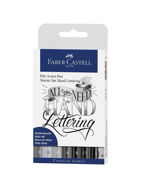Set 9 piese caligrafie Pitt Artist Faber Castell 267118