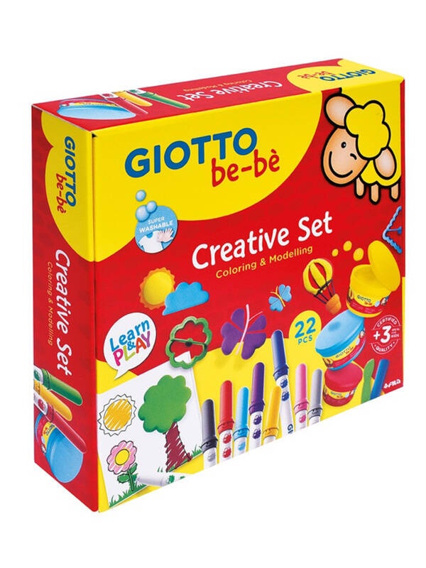 Set creativ cu 22 piese Coloring & modelling Giotto be-b� 478400