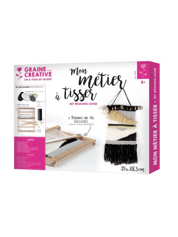 Set de tesut din lemn 39 x 28.3 cm Graine Creative 420182