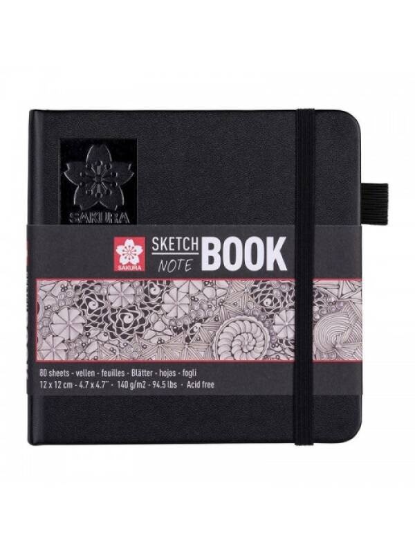 Sketchbook 12x12cm 80 file crem 140 g/mp Sakura 94140002